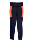 Kingsland 'Karina' W F-Tec Full Grip Compression Tights in Black/Coral Shell Pink