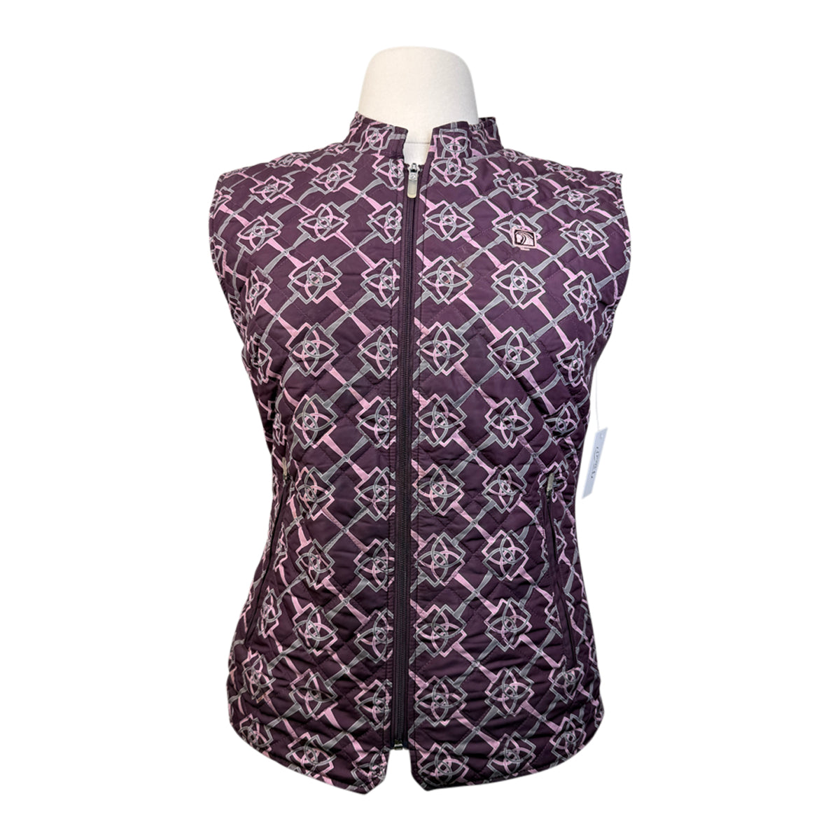 Romfh 'Hampton' Quilted Vest in Mahogany/Bit Floret