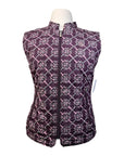 Romfh 'Hampton' Quilted Vest in Mahogany/Bit Floret