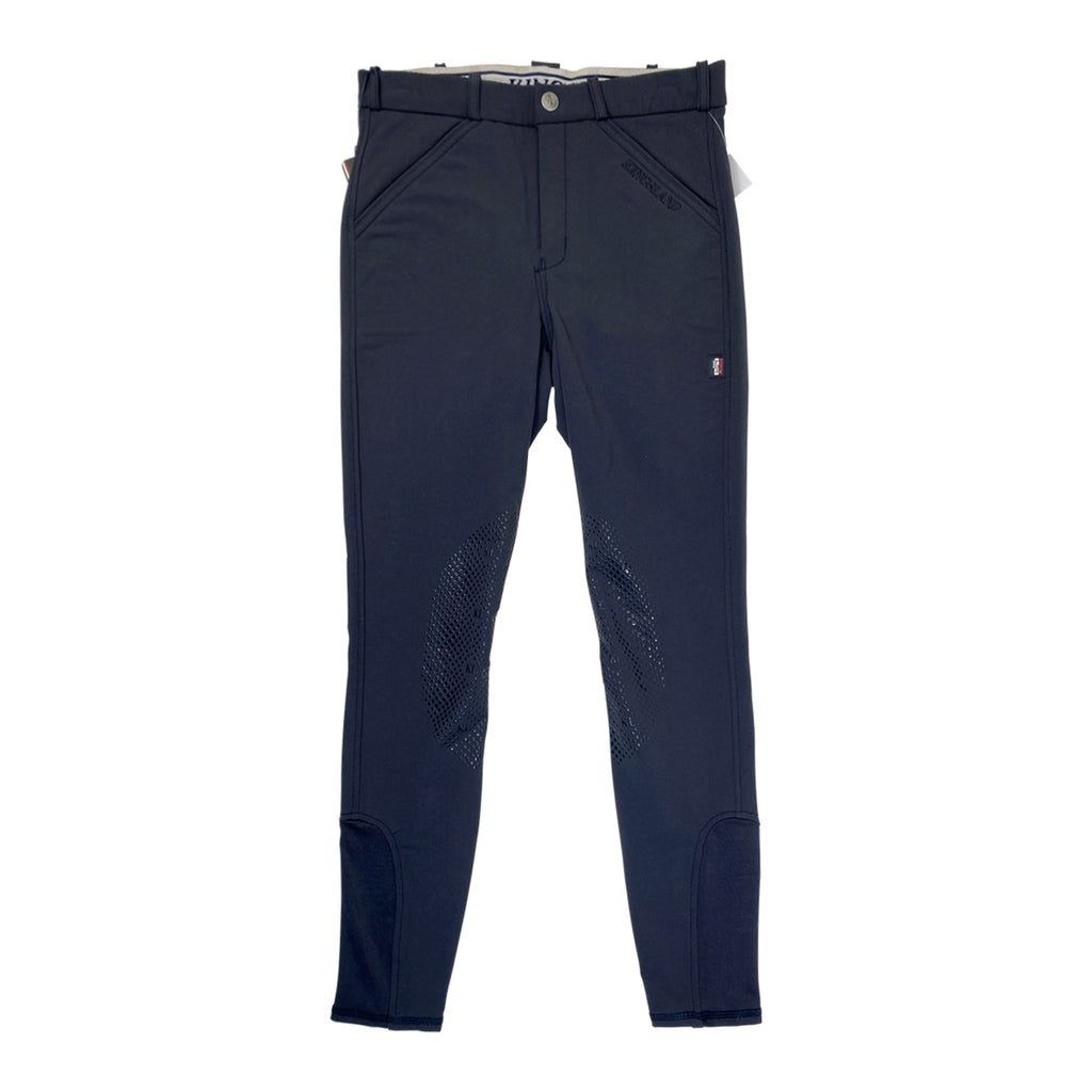 Kingsland Men's 'Kenton' Knee Grip E-Tec Breeches in Navy