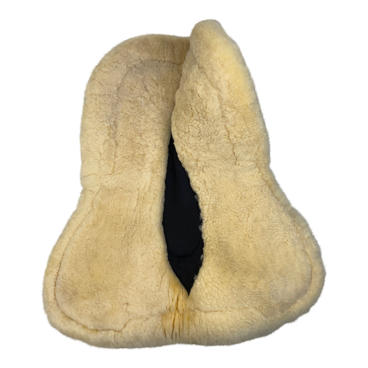 Horze Harleigh Sheepskin Pad w/Ventilation in Black/White 