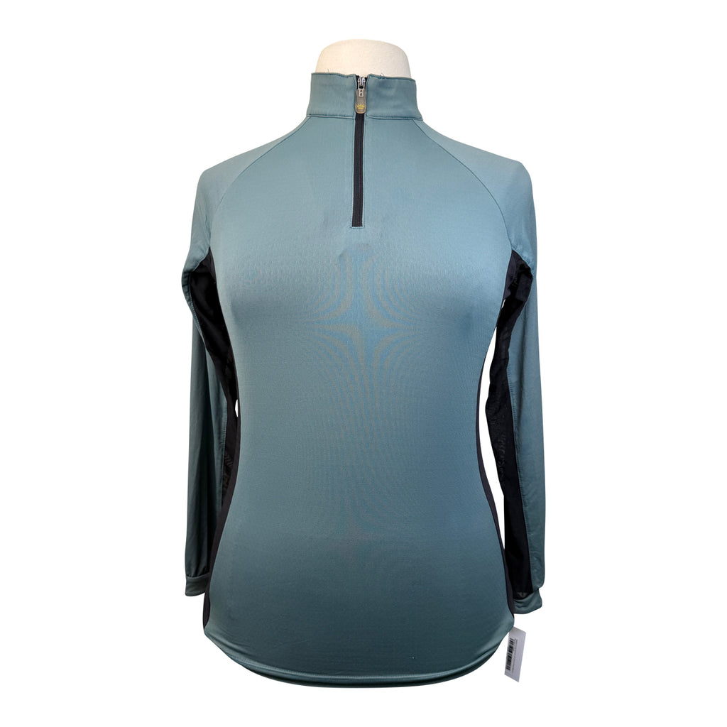 Kastel Long Sleeve 1/4 Zip in Pine/Black