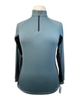 Kastel Long Sleeve 1/4 Zip in Pine/Black