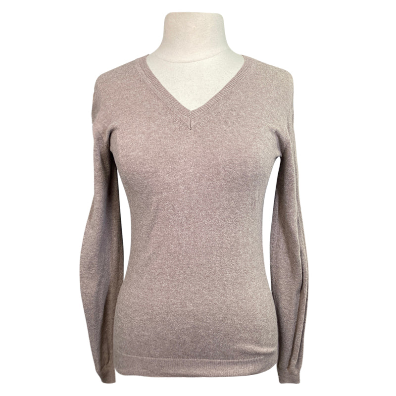 Front of Products CALLIDAE The V Neck Sweater in Sand