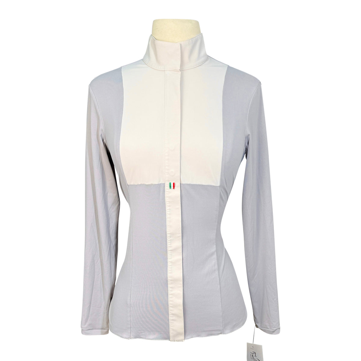 For Horses &#39;Alina&#39; Technical Show Shirt in Light Grey