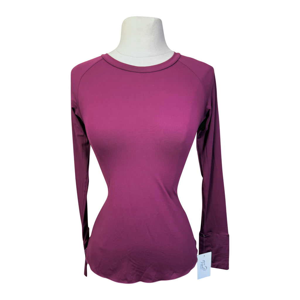 For Horses 'Mina' Schooling Shirt in Raspberry - Women's XS