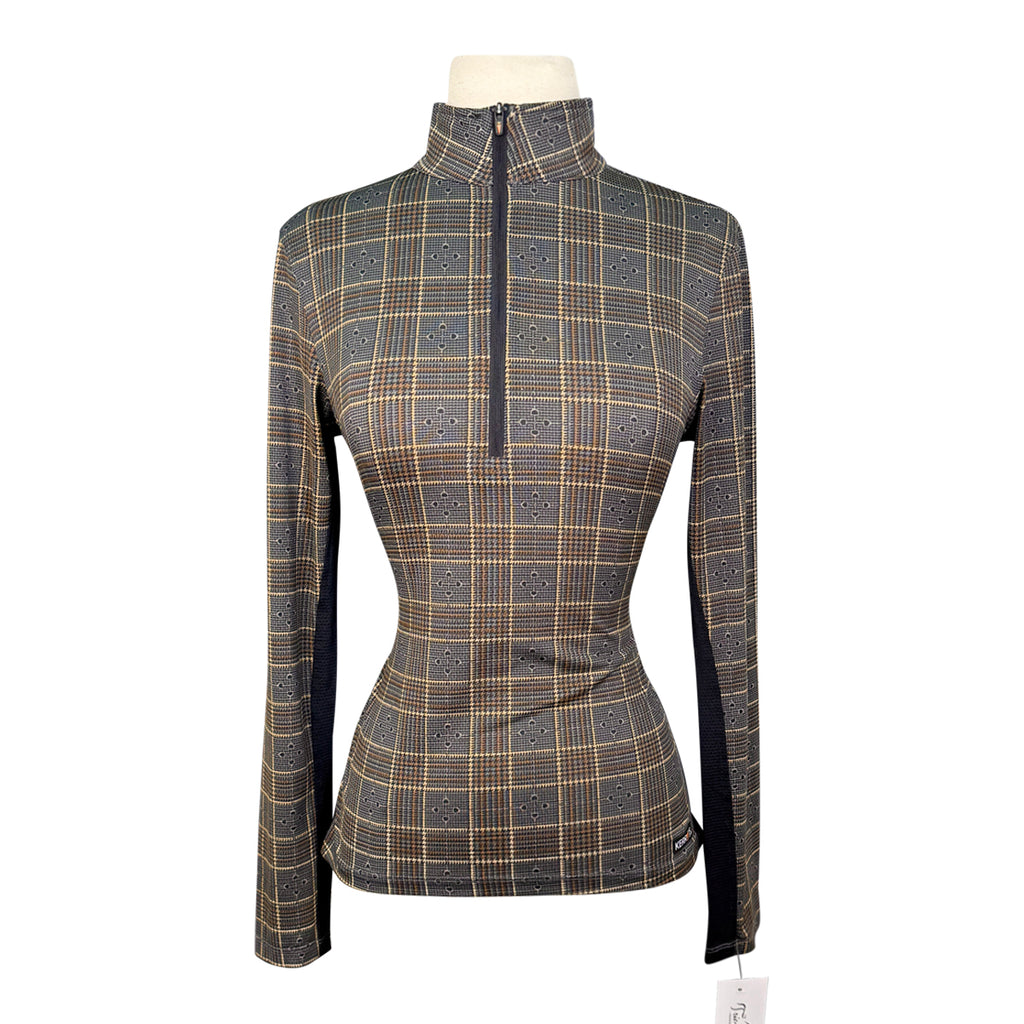 Kerrits Ice Fil Long Sleeve Shirt in Neutral Quilt