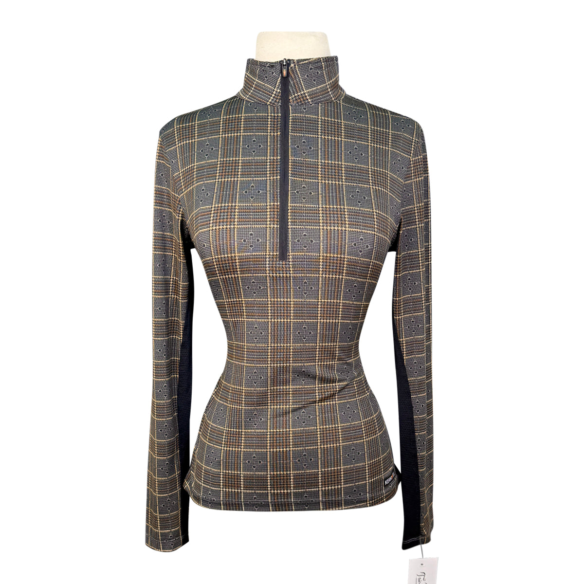 Kerrits Ice Fil Long Sleeve Shirt in Neutral Quilt