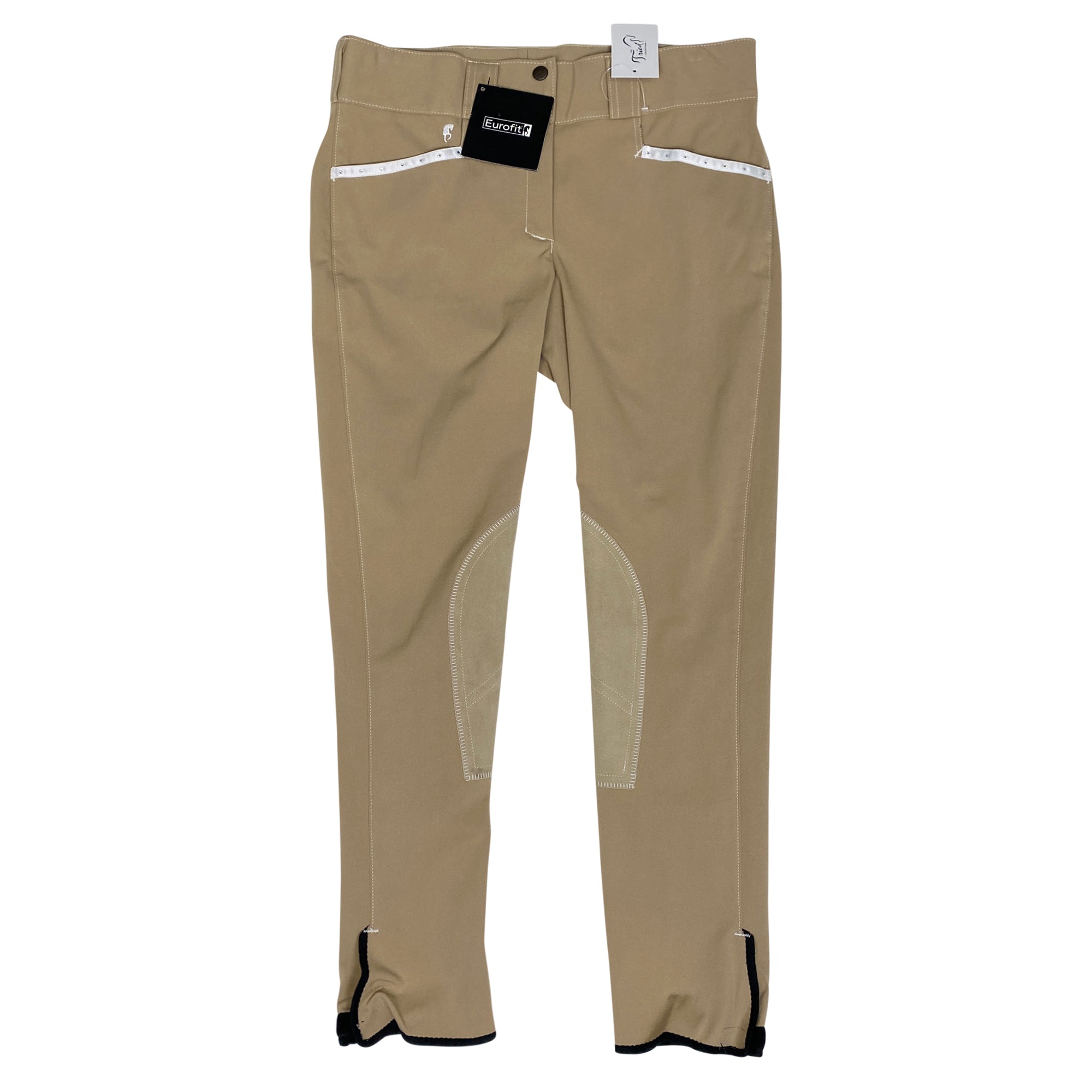 Eurofit &#39;Bling&#39; Full Seat Breeches in Tan - Women&#39;s 30L