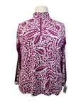 Kastel 'Charlotte' Floral Sun Shirt in Berry Floral 