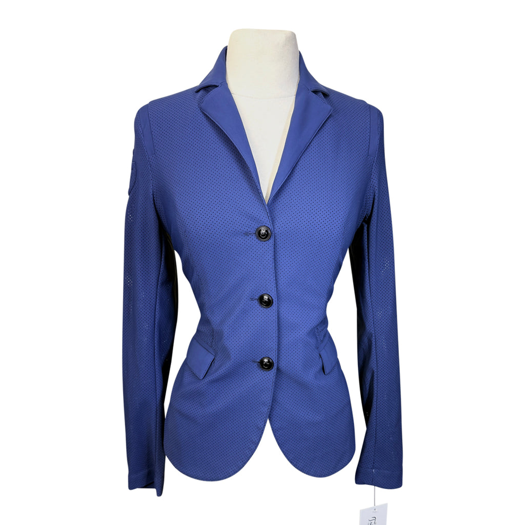 Cavalleria Toscana All Over Perforated Jacket in Steel Blue - Women's IT 38 (US 4)