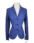 Cavalleria Toscana All Over Perforated Jacket in Steel Blue - Women's IT 38 (US 4)