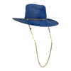 Van Palma 'Livy' Straw Fedora in Navy