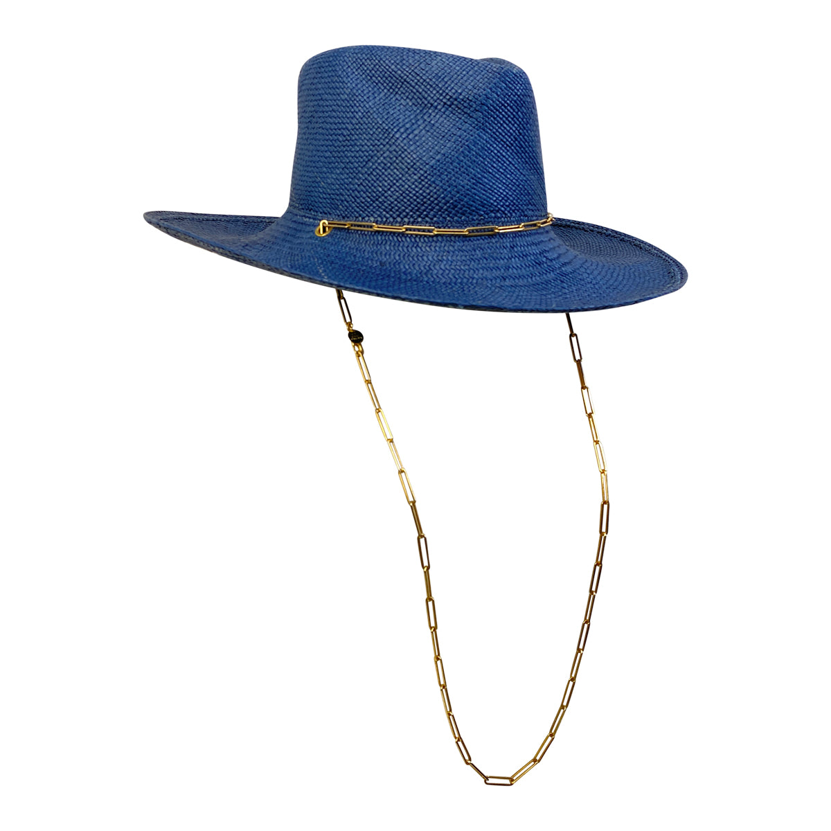 Van Palma 'Livy' Straw Fedora in Navy