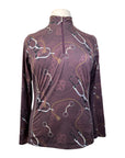 Arista Equestrian 'Luxe' 1/4 Zip Shirt in Burgundy Tack 