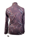 Arista Equestrian 'Luxe' 1/4 Zip Shirt in Burgundy Tack 