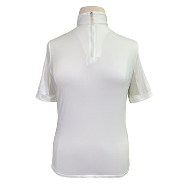 Kastel 'Charlotte' Signature Short Sleeve Shirt in Eggshell