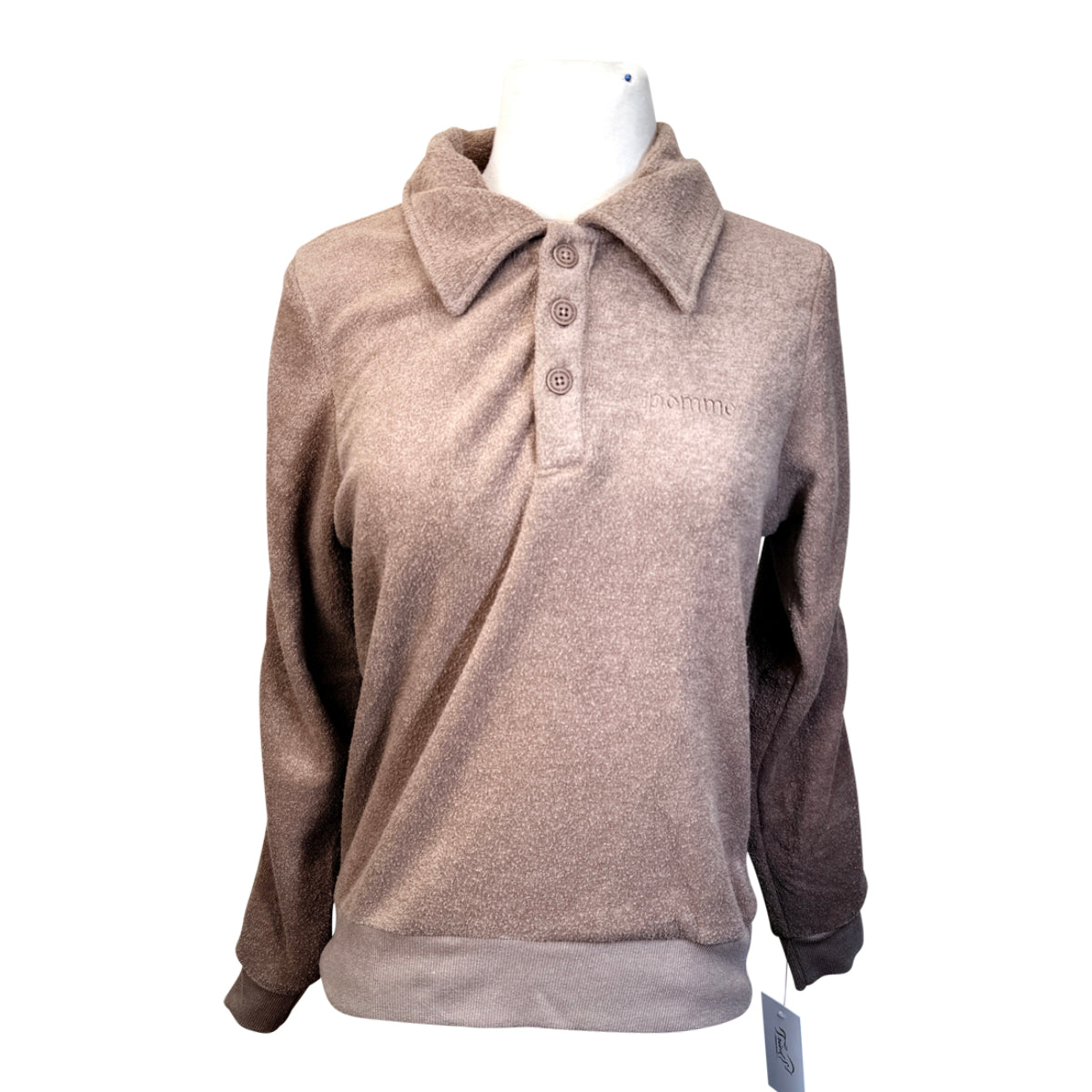 Pomme 'Riviera' Terry Sweater in Nougat