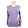 Front Essex Classics 'Trey' V-Neck Sweater in Lavender 