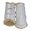 Eskadron Faux Fur Brushing Boots in Whit