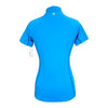 Noble Outfitters 'Ashley' Performance Short Sleeve Shirt in Bright Blue/Black Zip