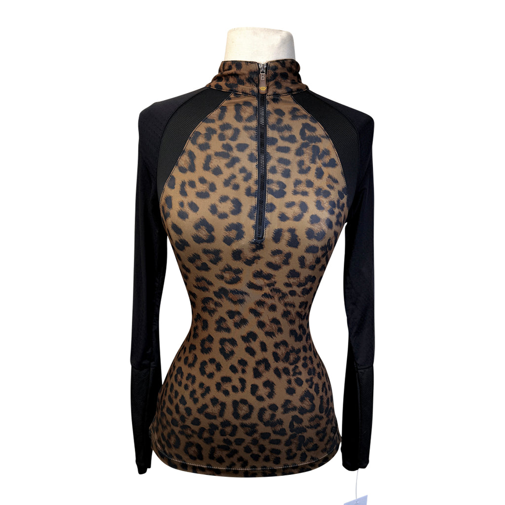 Kastel 'Mariah' Sun Shirt in Cheetah/Black - Women's medium