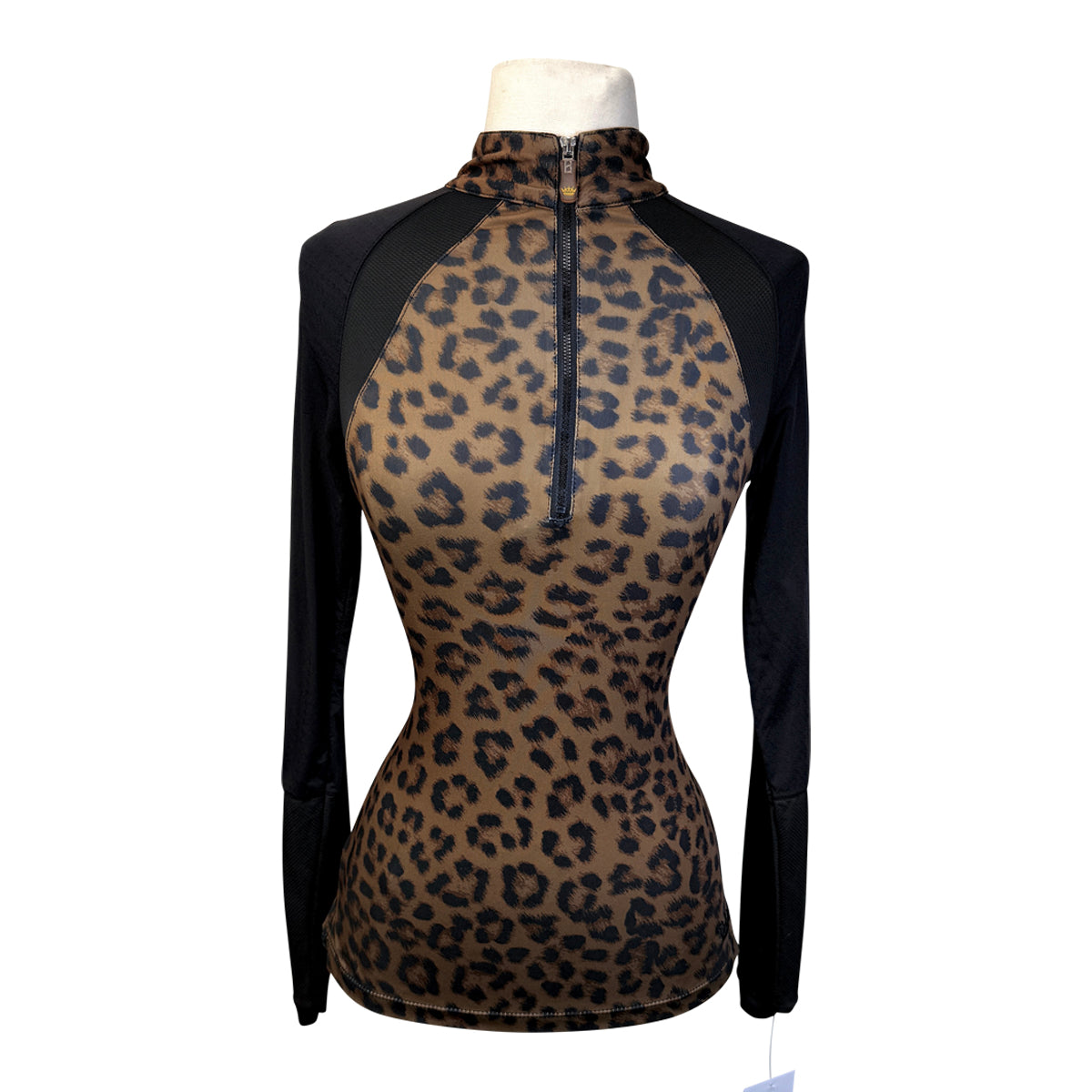 Kastel 'Mariah' Sun Shirt in Cheetah/Black - Women's medium