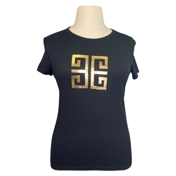Euphoric Equestrian 'The Logo Tee' in Black/Gold