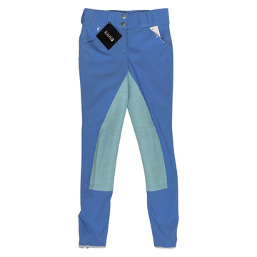 t 'Laurenburg' Full Seat Breeches in Baby Blue/Teal