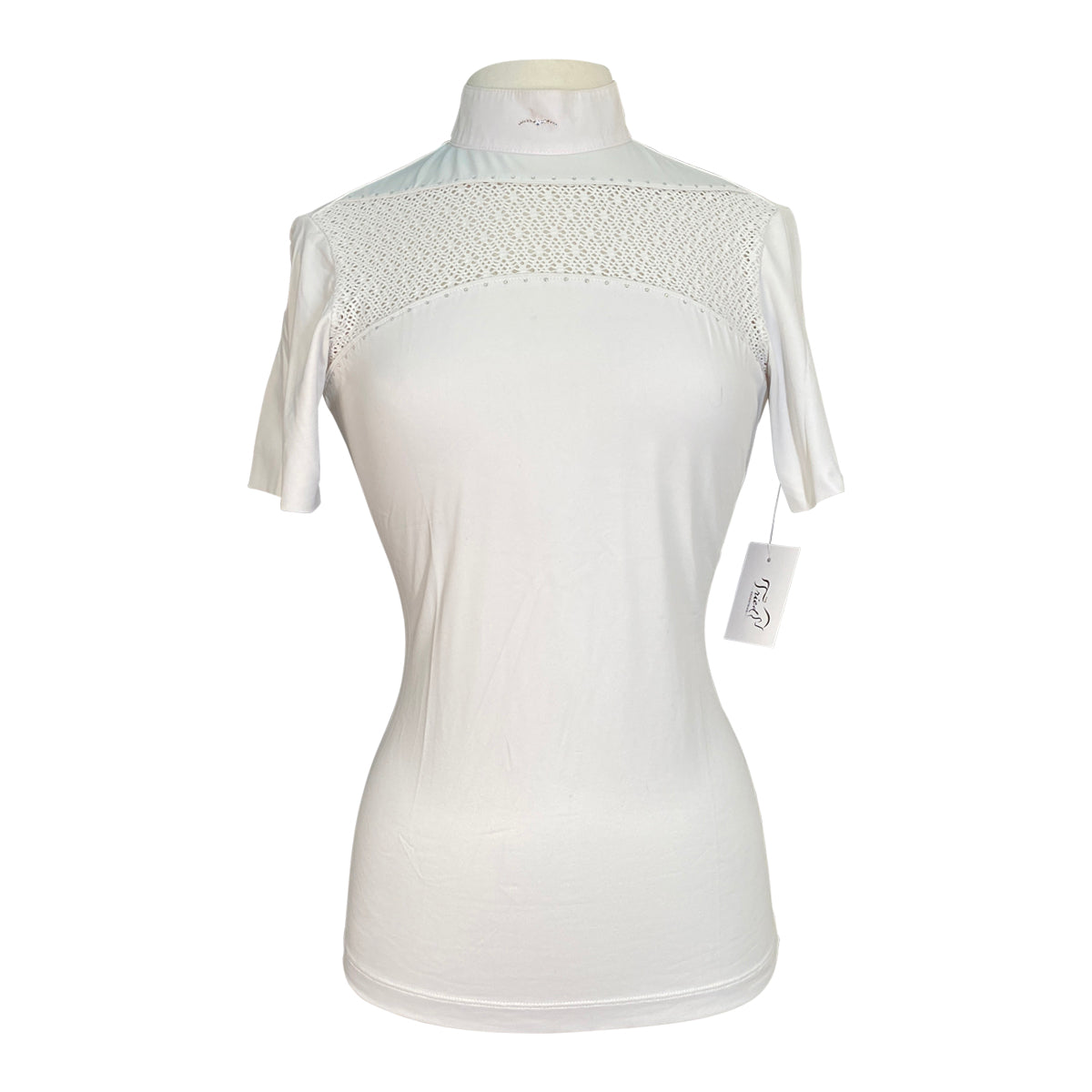 Animo Barnas Ladies Short Sleeve Competition Shirt in White