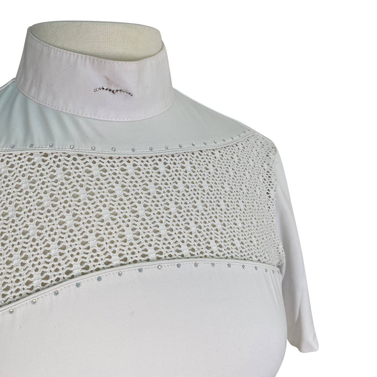 Animo Barnas Ladies Short Sleeve Competition Shirt in White