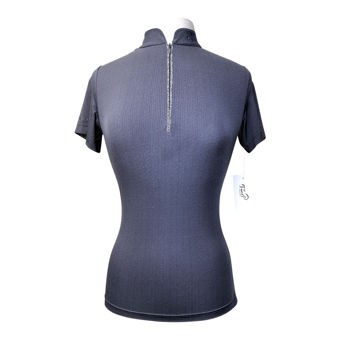 Samshield 'Bruna' Short Sleeve Training Shirt in Grey/Black Glitter Microdots