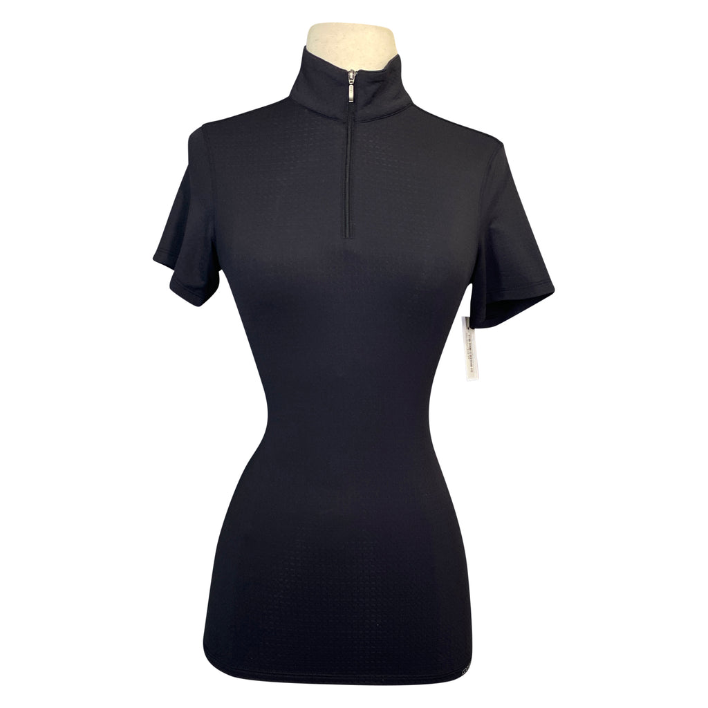 Dover Saddlery 'CoolBlast' Short Sleeve Shirt in Black - Women's Medium