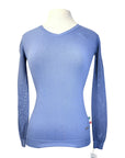 AA Platinum Perforated Sweater in Powder Blue