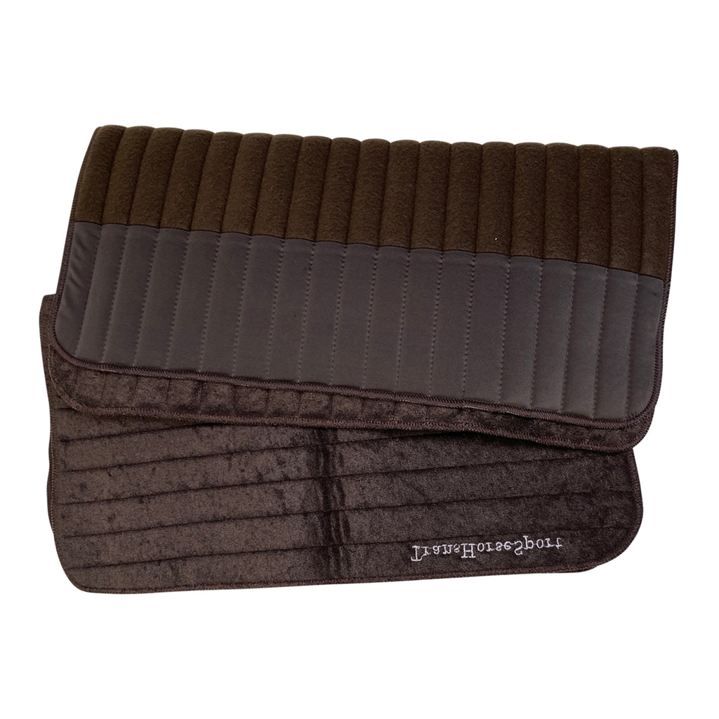 TransHorse Sport Leg Wrap Bandage Pads (Set of 2) in Chocolate