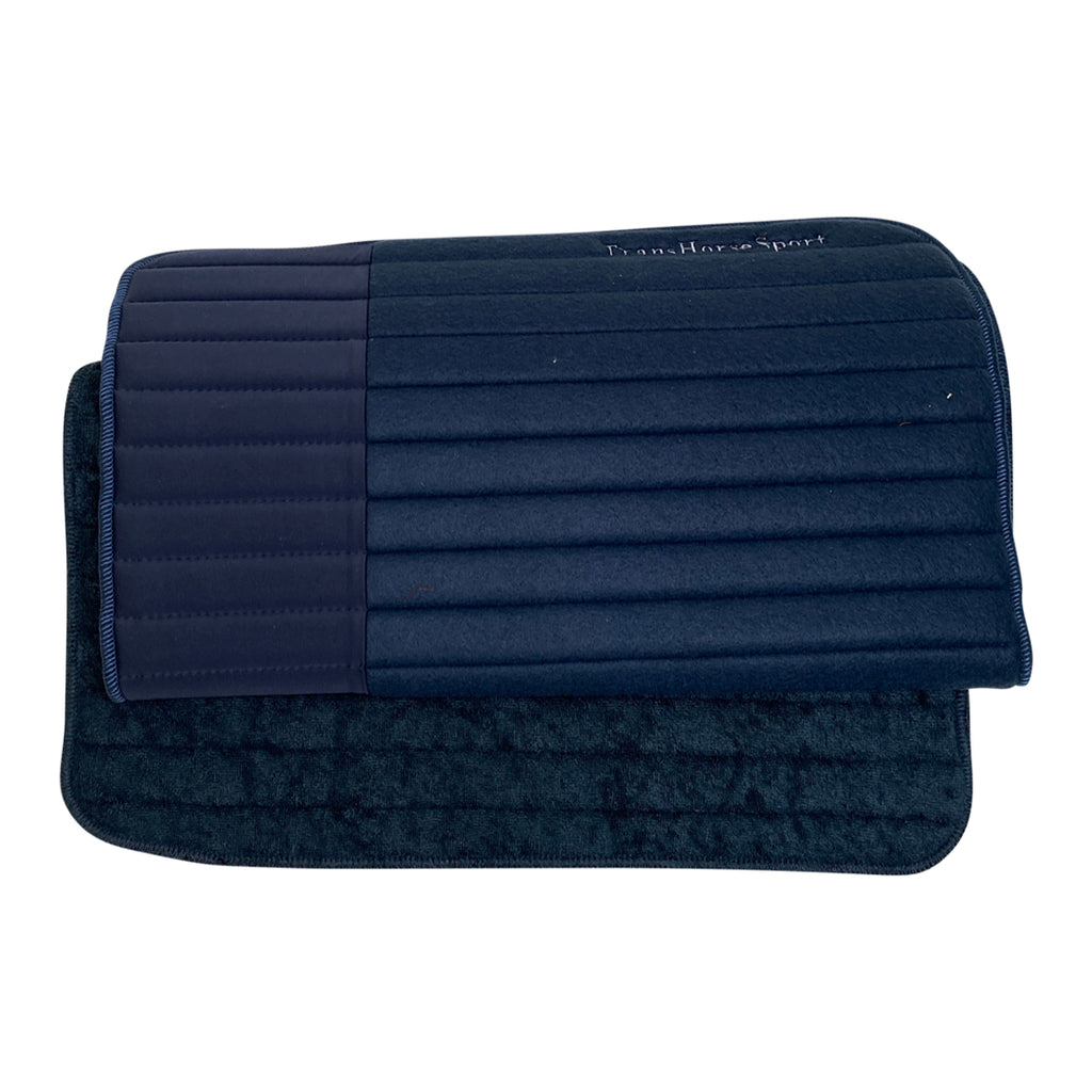 TransHorse Sport Leg Wrap Bandage Pads (Set of 2) in Navy