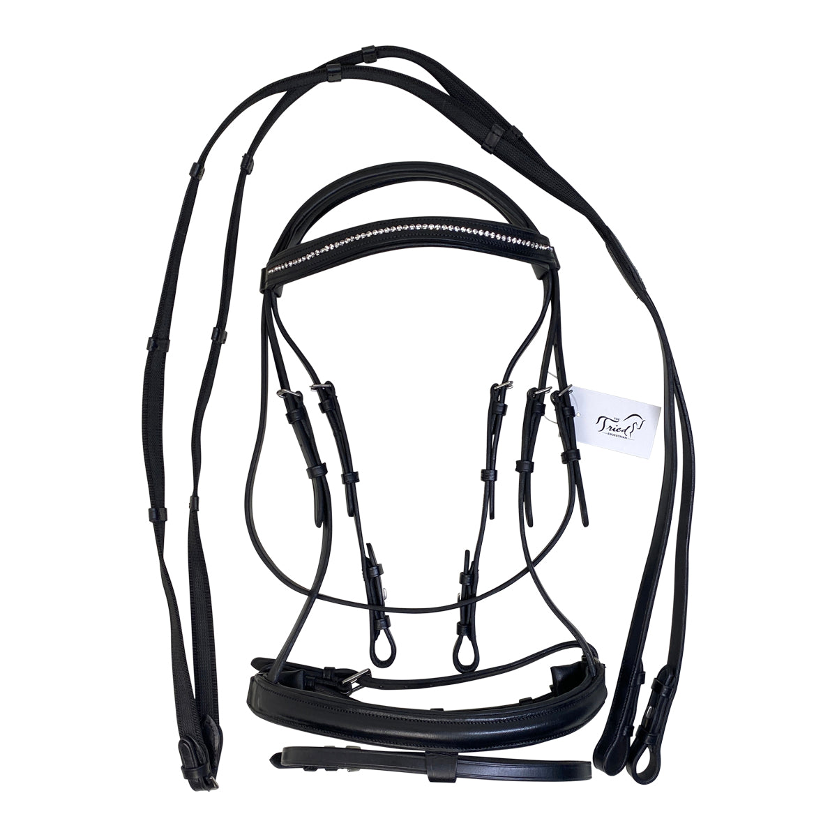 Equinavia 'Saga' Dressage Bridle in Black