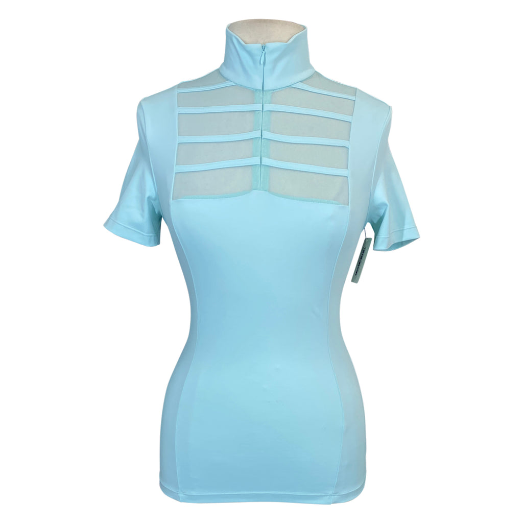 Equisite 'Elaine' Show Shirt in Aqua