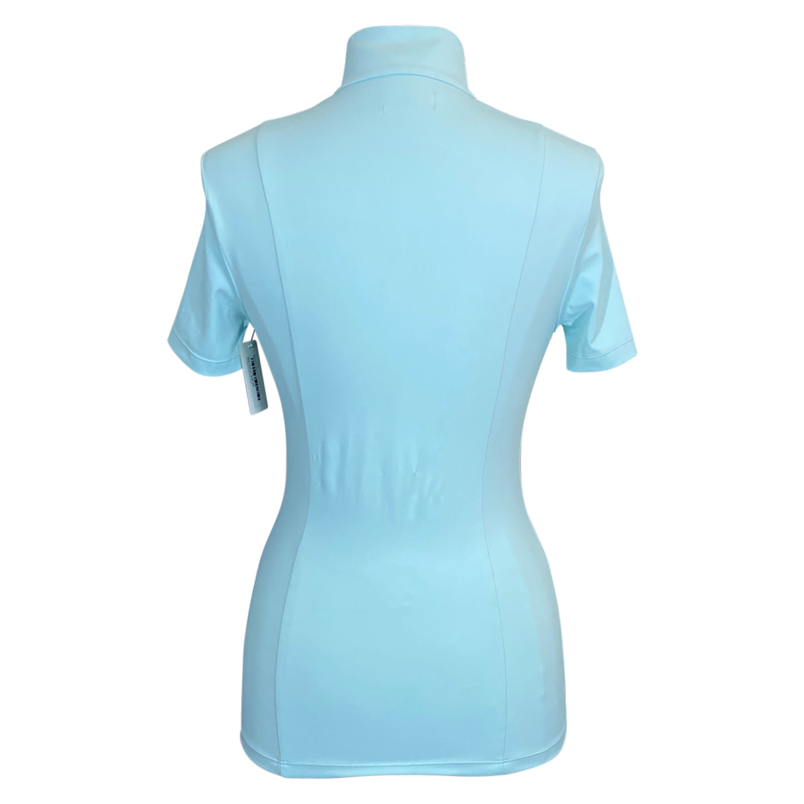 Back of Equisite 'Elaine' Show Shirt in Aqua