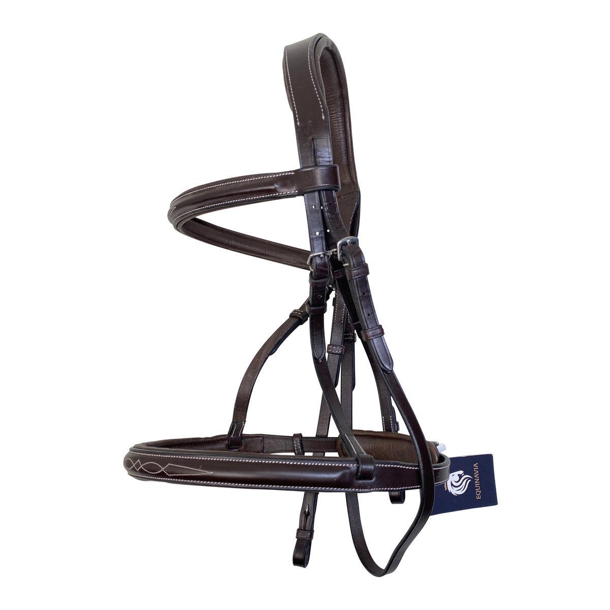 Equinavia 'Saga' Hunter Bridle in Chocolate 