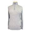 Essex Classics 'Trey' Quarter-Zip Sweater in Grey/Navy 