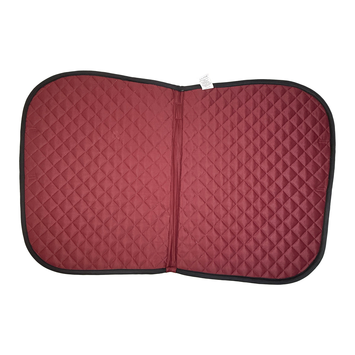 Dover Saddlery Quilted All-Purpose Piped Saddle Pad in Burgundy/Black