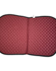 Dover Saddlery Quilted All-Purpose Piped Saddle Pad in Burgundy/Black