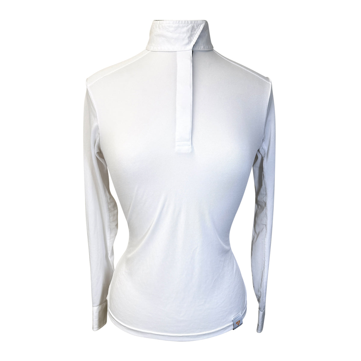 Shires Aubrion Show Shirt in White w/Kaleidoscope 