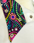 Shires Aubrion Show Shirt in White w/Kaleidoscope 