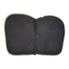 Dover Saddlery Quilted All-Purpose Piped Saddle Pad in Black/Grey Trim