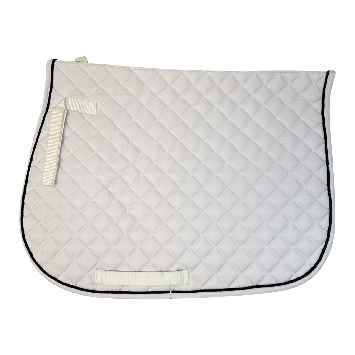 Dover Saddlery Quilted A/P Pad in White/Black