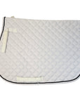 Dover Saddlery Quilted A/P Pad in White/Black