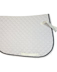 Dover Saddlery Quilted A/P Pad in White/Black