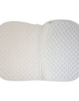 Dover Saddlery Quilted A/P Pad in White/Black